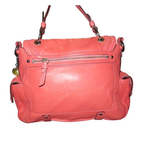 Coach 2009 Limited Edition Snakeskin Embossed Leather Sydney Turnlock Flap Bag - Picture 2 of 16